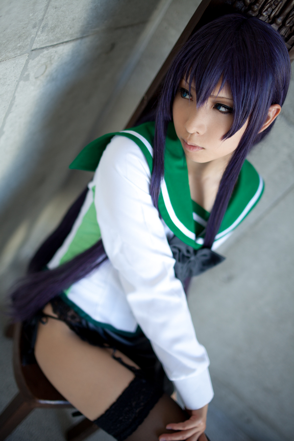 [Cosplay] 2013.04.09 游戏美女丝袜套图 Sexy Saeko Busujima